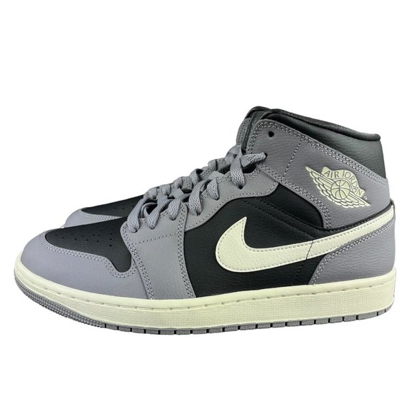 Air Jordan 1 Mid Cement Grey Sail Shoes BQ6472-022 Women's Sizes 11 - 12 - Picture 3 of 9